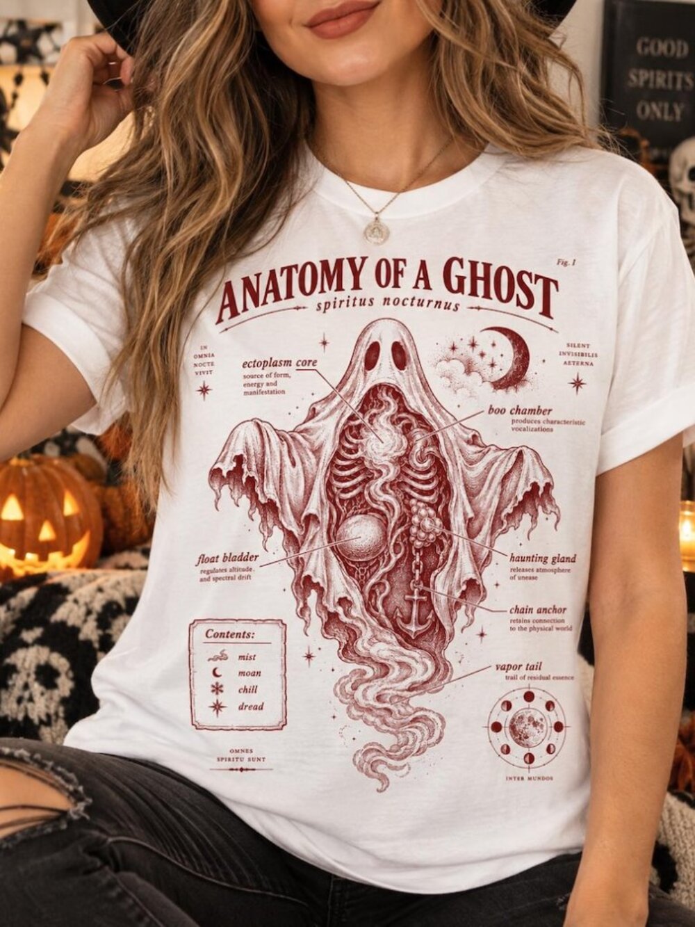 Anatomy of a Ghost Shirt, Halloween Tshirt